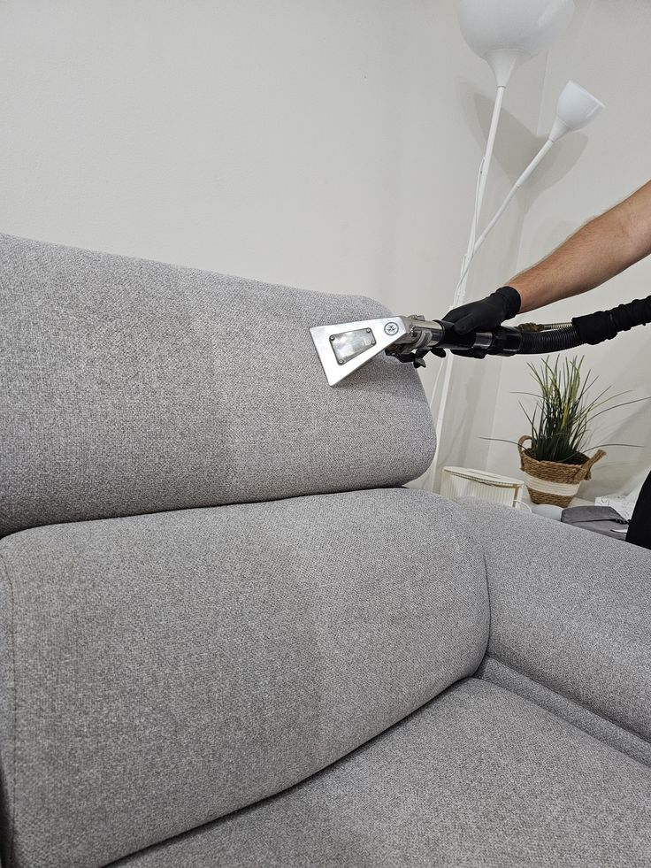 Deep cleaning a fabric sofa